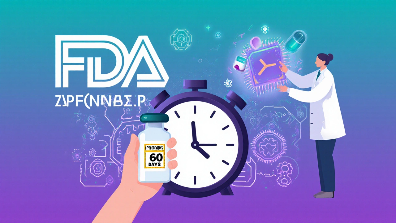 Patient receives approved generic insulin as clock counts down, brand-name pill transforms into affordable version.