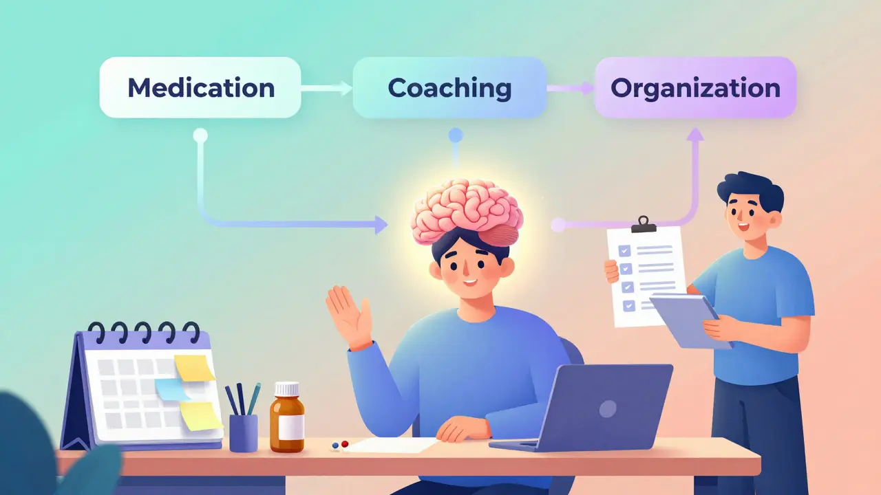 ADHD in Adults: How Organization, Coaching, and Medication Work Together for Real Results
